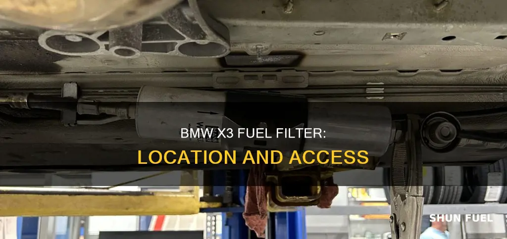 where is the fuel filter bmw x3