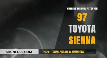 Fuel Filter Location in a 1997 Toyota Sienna