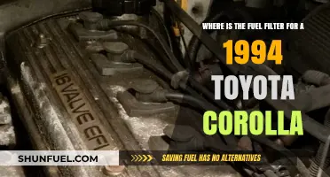 Locating the Fuel Filter in a 1994 Toyota Corolla