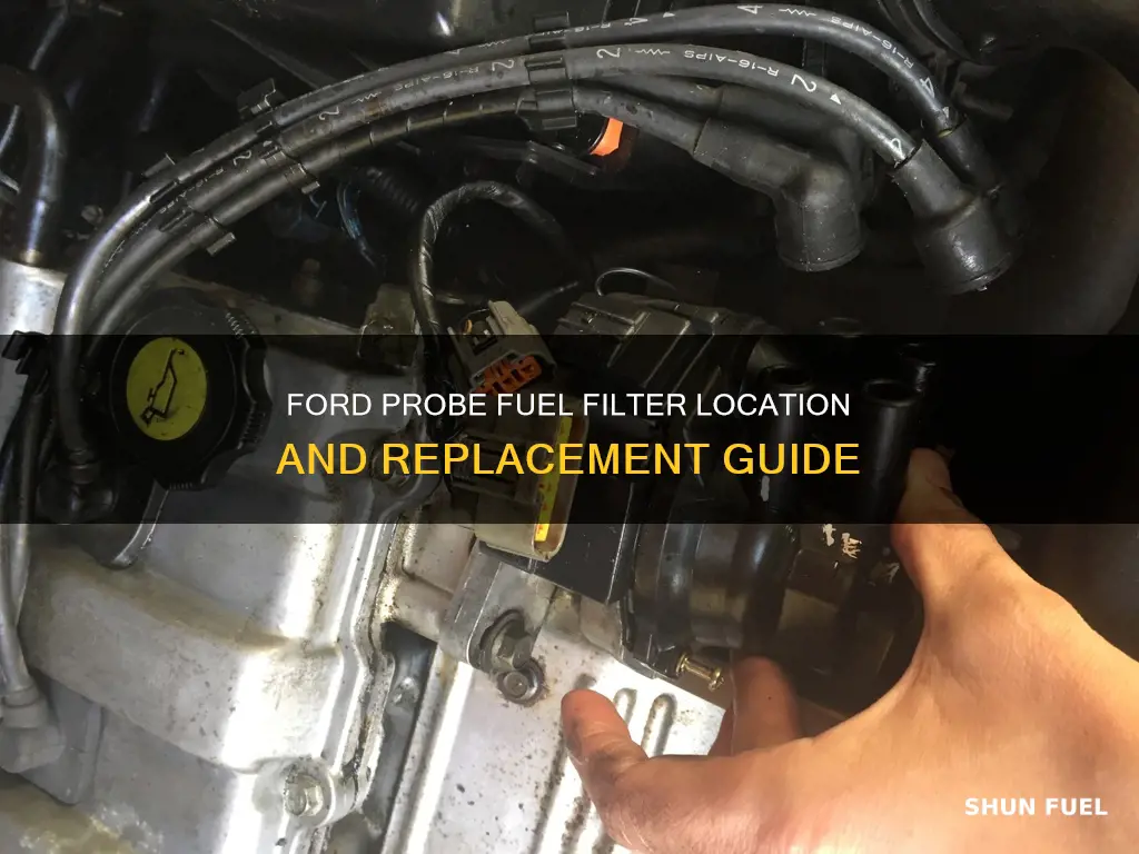 where is the fuel filter ford probe