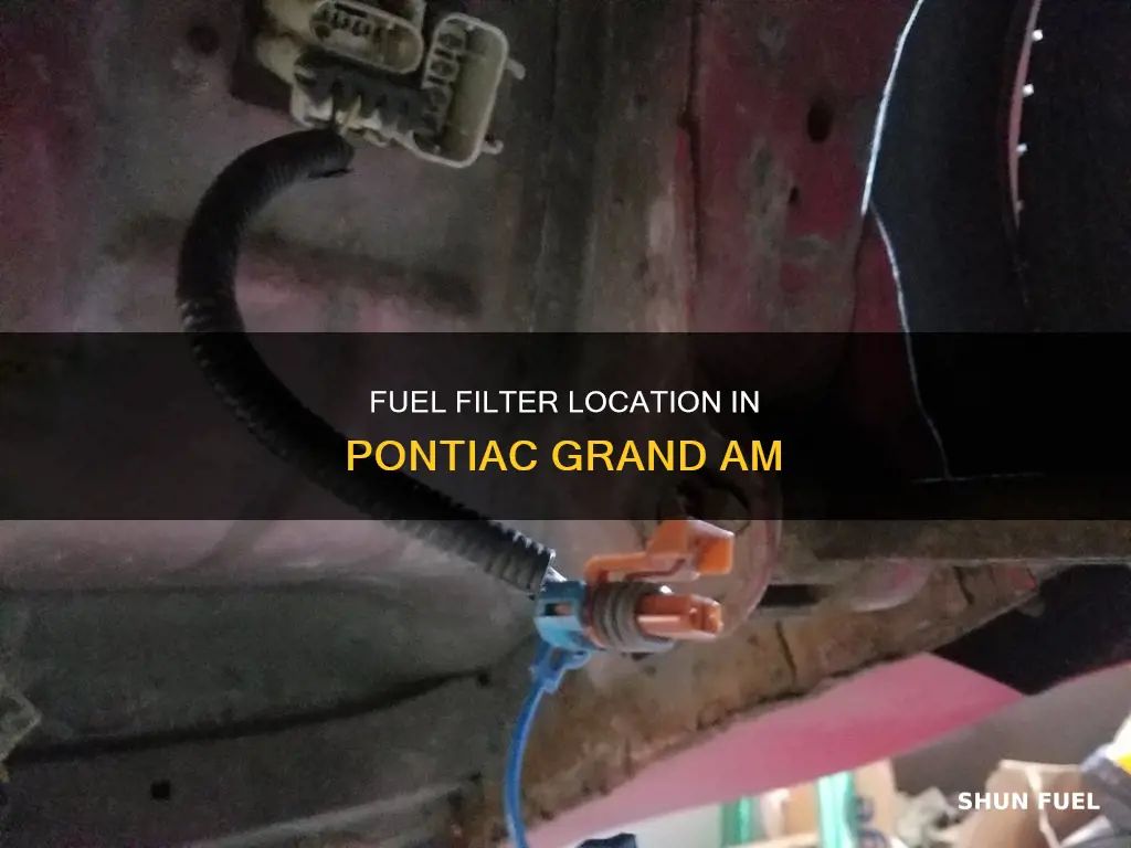 where is the fuel filter in 01 pontiac grand am