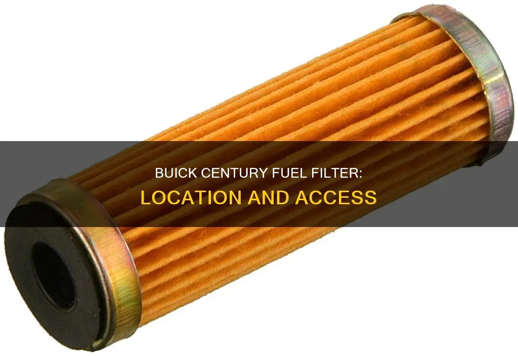 where is the fuel filter in 1986 buick century