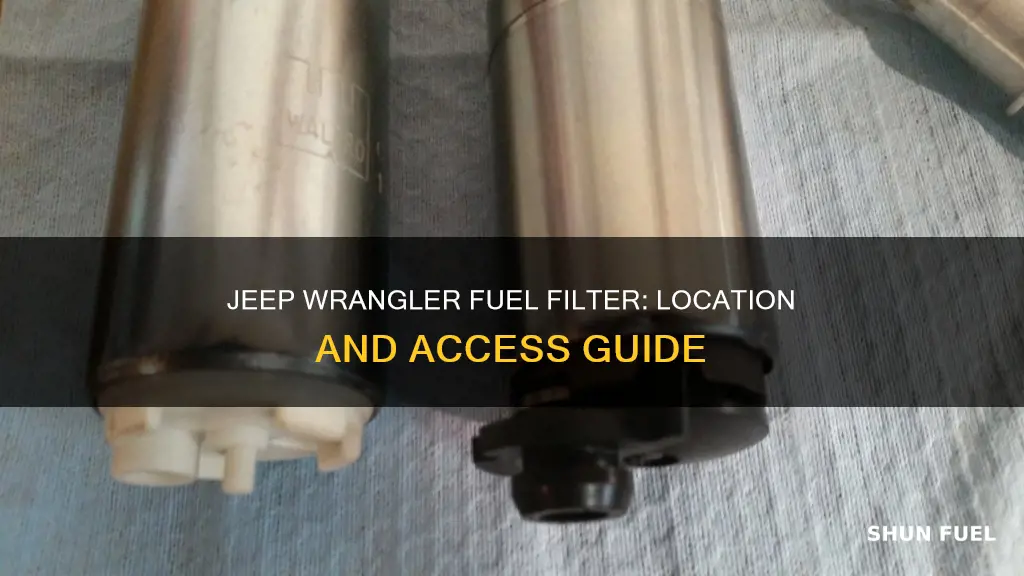 where is the fuel filter in 1997 jeep wrangler