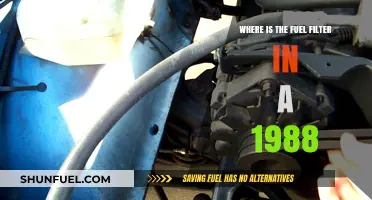 Locating the Fuel Filter in a 1988 Car