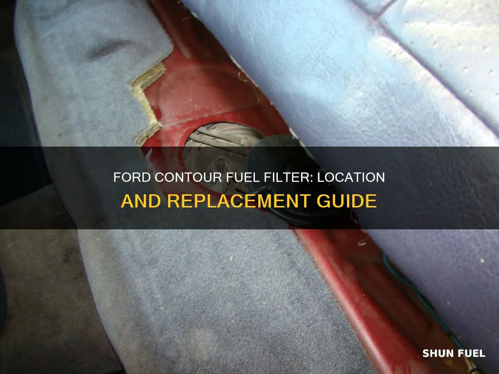 where is the fuel filter in a 1995 ford contour