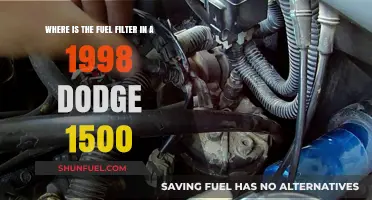 Finding the Fuel Filter in a 1998 Dodge 1500 Truck