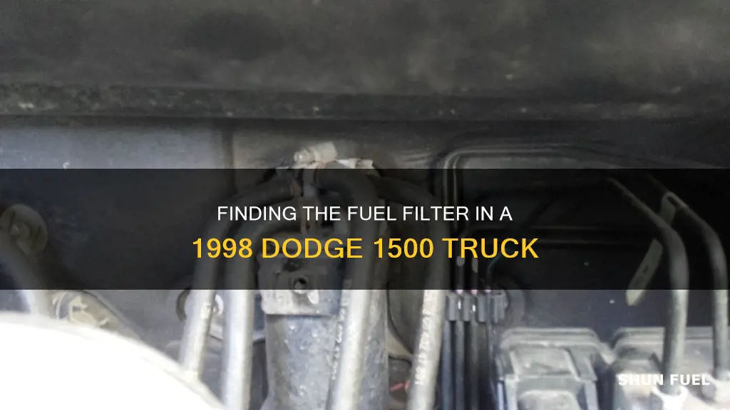 where is the fuel filter in a 1998 dodge 1500