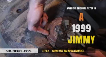 Finding the Fuel Filter in a 1999 Jimmy