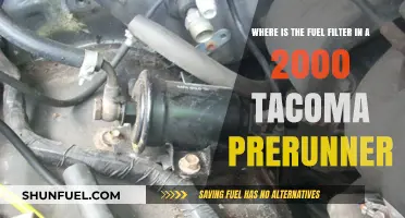Tacoma Prerunner Fuel Filter Location Guide