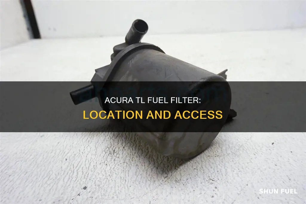 where is the fuel filter in a 2001 acura tl