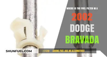 Locating the Fuel Filter in a 2002 Dodge Bravada
