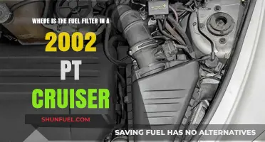 Locating the Fuel Filter in 2002 PT Cruiser Models
