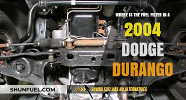Locating the Fuel Filter in a 2004 Dodge Durango