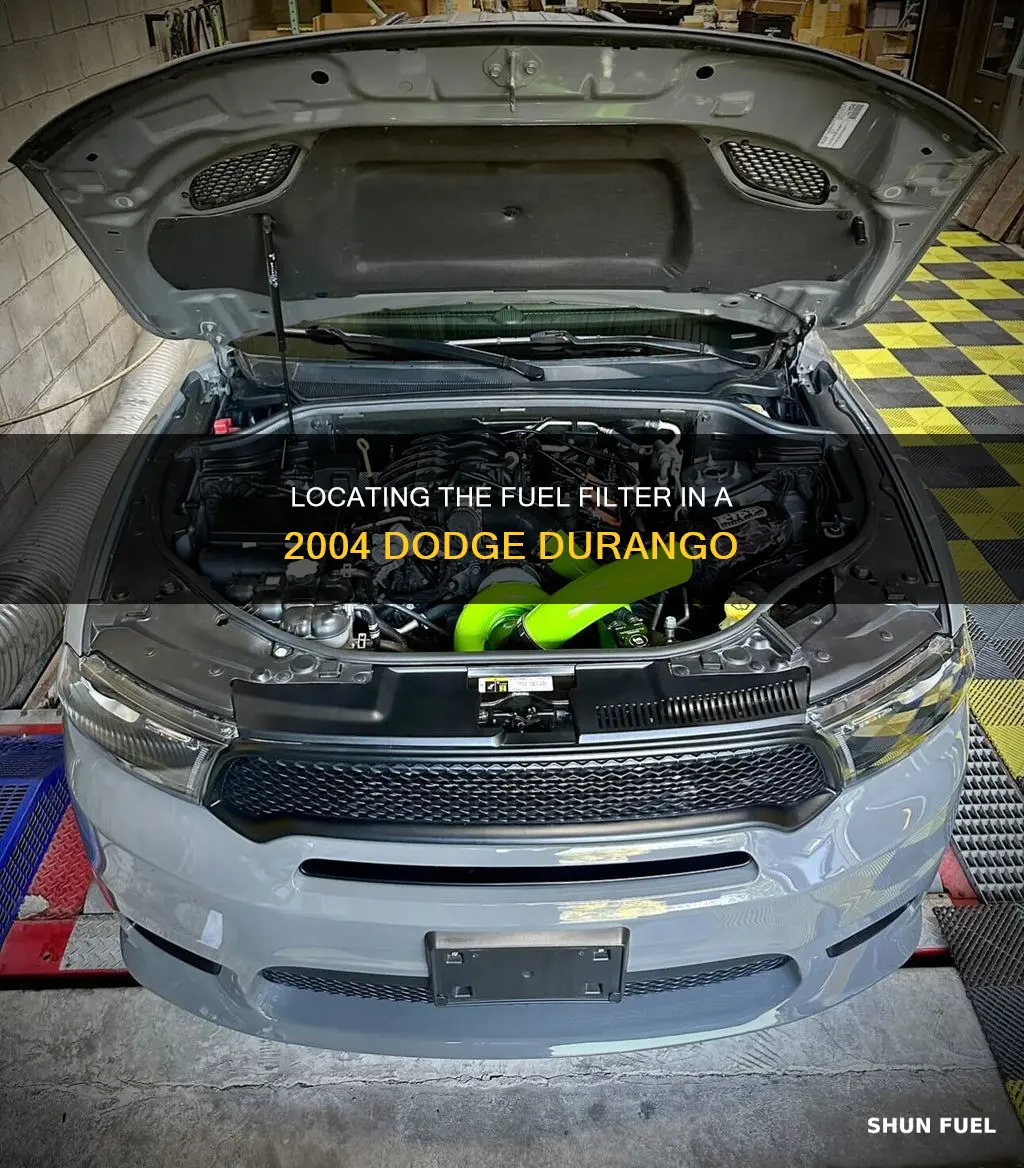 where is the fuel filter in a 2004 dodge durango