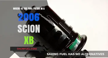 Locating the Fuel Filter in 2006 Scion xB Models