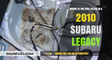 Locating the Fuel Filter in Your 2010 Subaru Legacy