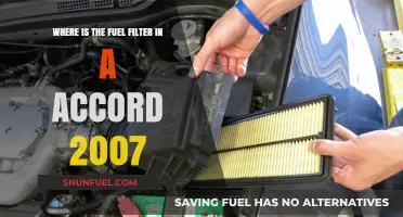 Fuel Filter Location in a 2007 Honda Accord