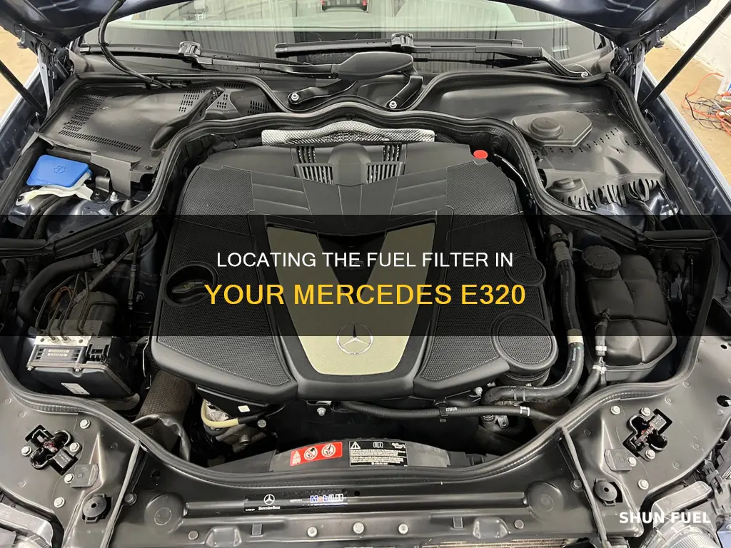 where is the fuel filter in a mercedes e320