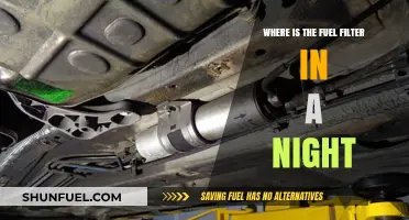 Locating the Fuel Filter in Your Car at Night