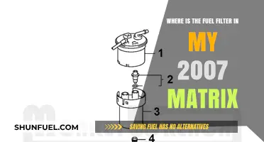 Fuel Filter Location in a 2007 Matrix: A Guide
