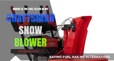 Craftsman Snow Blower: Finding the Fuel Filter