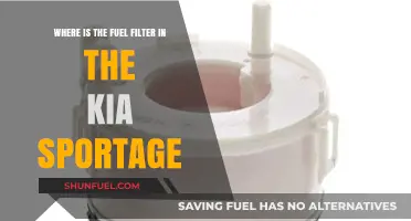 Kia Sportage Fuel Filter: Location and Access