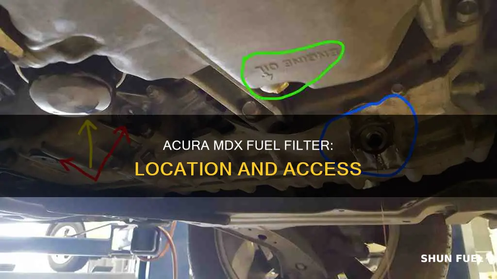 where is the fuel filter located in 2002 acura mdx