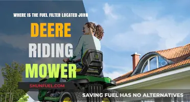 Finding the Fuel Filter in Your John Deere Riding Mower