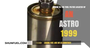 Astro 1999 Fuel Filter Location Guide