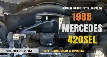 Fuel Filter Location Guide: 1988 Mercedes 420SEL