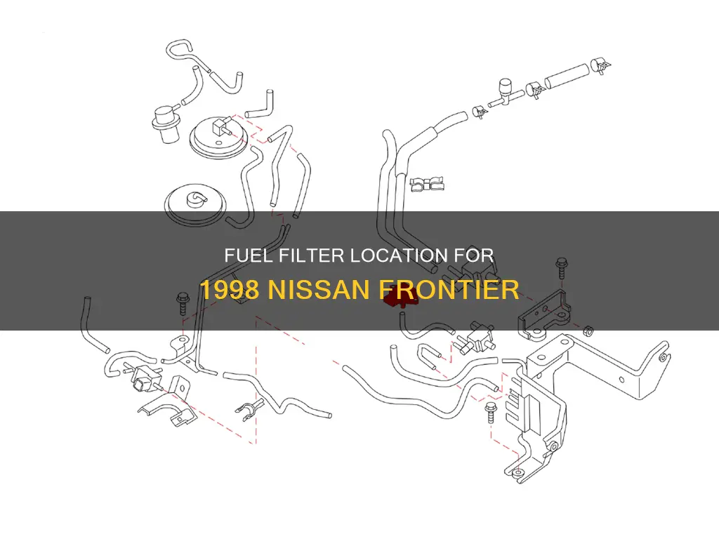 where is the fuel filter located on 1998 nissan frontier
