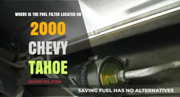 Fuel Filter Location in 2000 Chevy Tahoe