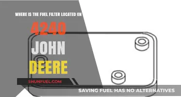 Locating the Fuel Filter on a John Deere 4240 Tractor