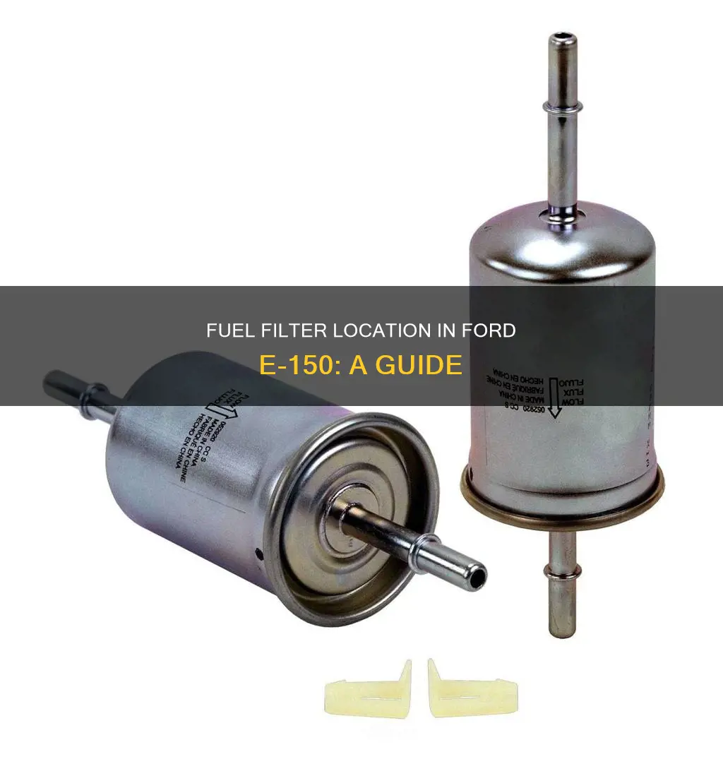 where is the fuel filter located on 89 e 150