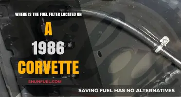 Fuel Filter Location Guide for 1986 Corvette Owners
