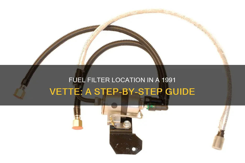 where is the fuel filter located on a 1991 vette