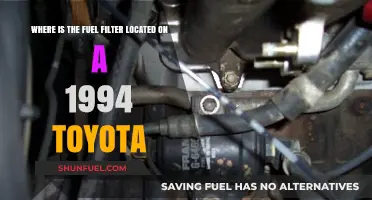 Toyota Fuel Filter Location: A Guide for 1994 Models