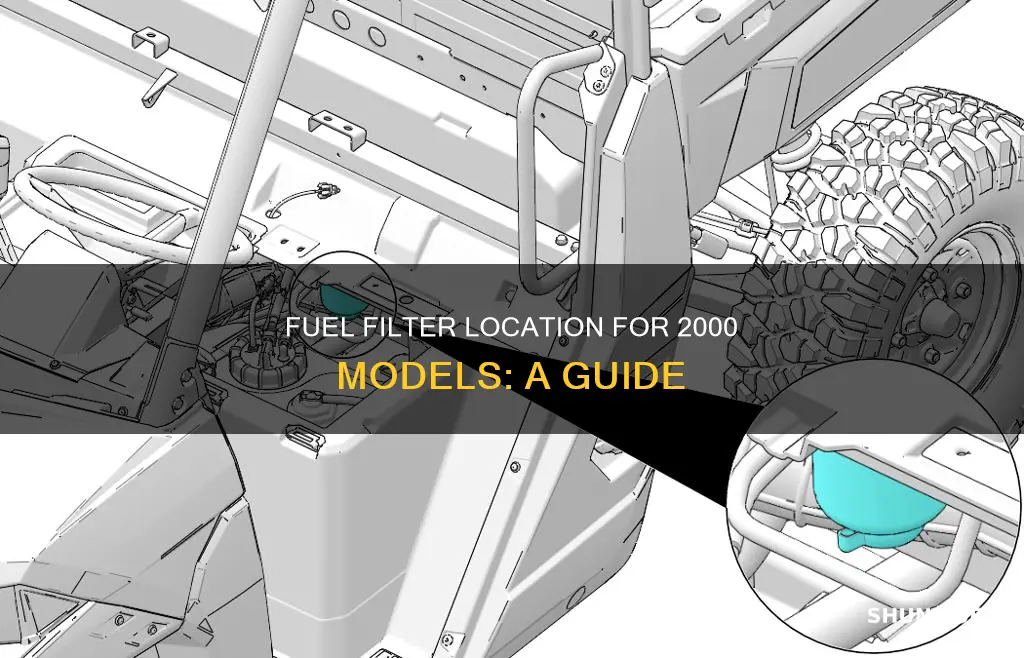 where is the fuel filter located on a 2000