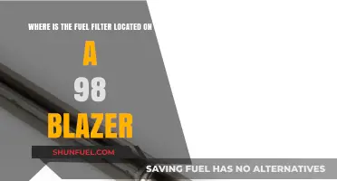 Fuel Filter Location Guide for 98 Blazers