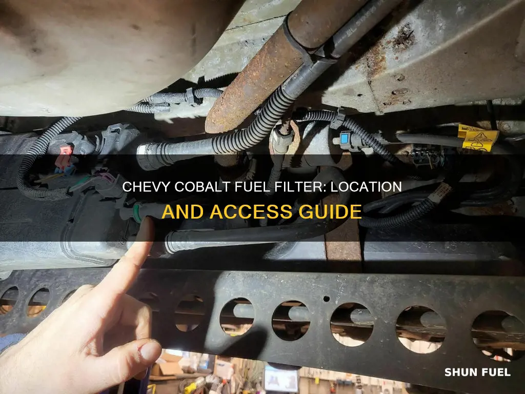 where is the fuel filter located on a chevy cobalt