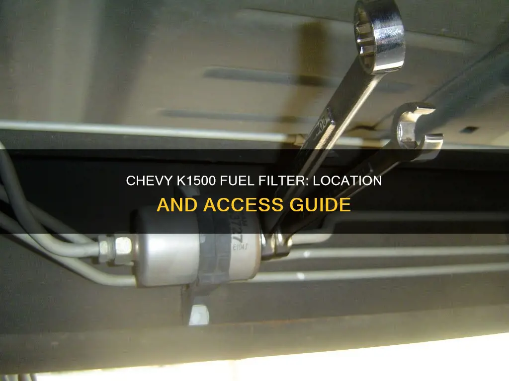 where is the fuel filter located on a chevy k1500