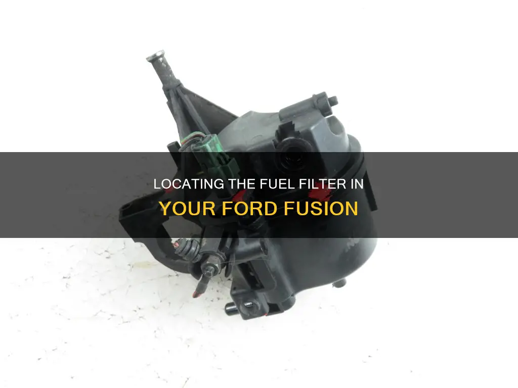 where is the fuel filter located on a ford fusion