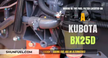 Locating the Kubota BX25D Fuel Filter: A Step-by-Step Guide
