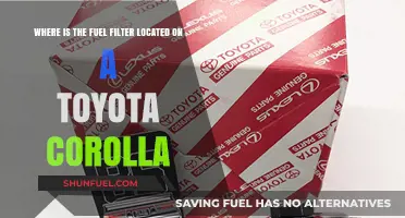 Locating the Fuel Filter on Your Toyota Corolla
