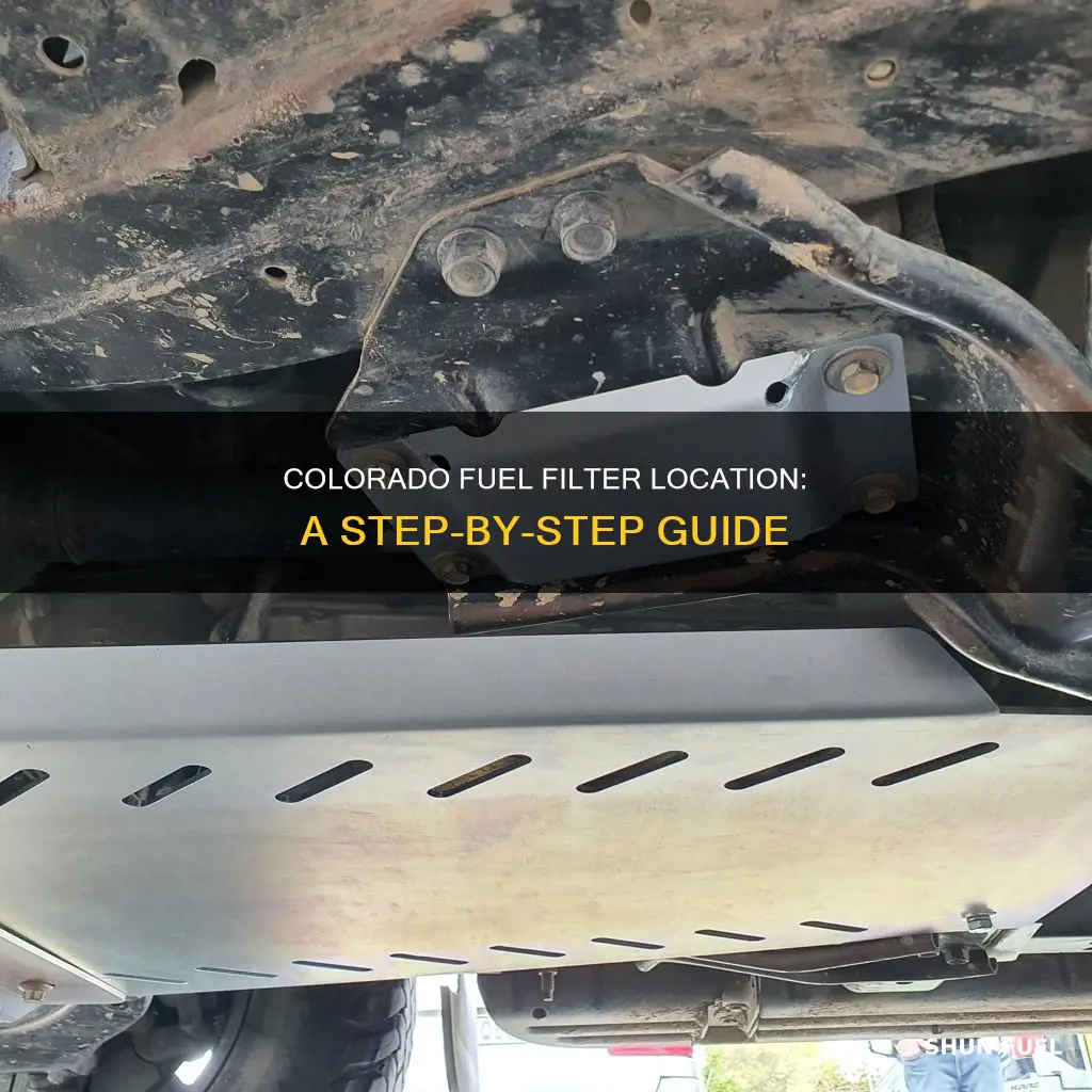 where is the fuel filter located on an 06 colorado