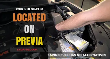 Previa Fuel Filter: Where is it Located?