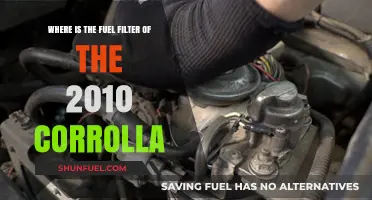 Fuel Filter Location in 2010 Corolla: A Guide