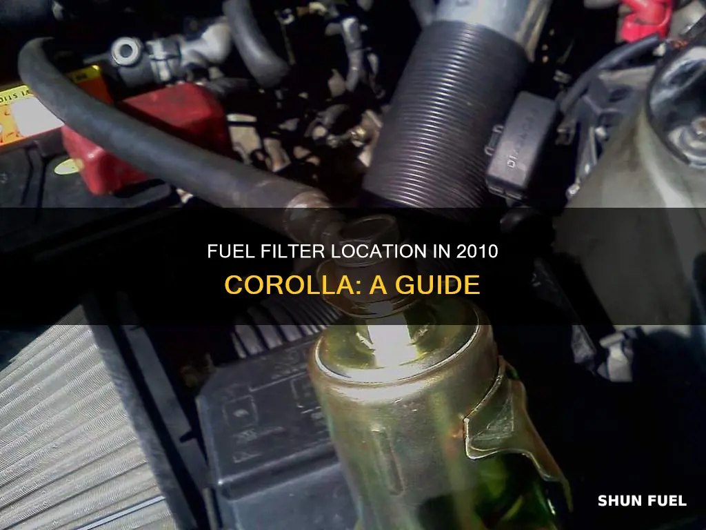 where is the fuel filter of the 2010 corrolla