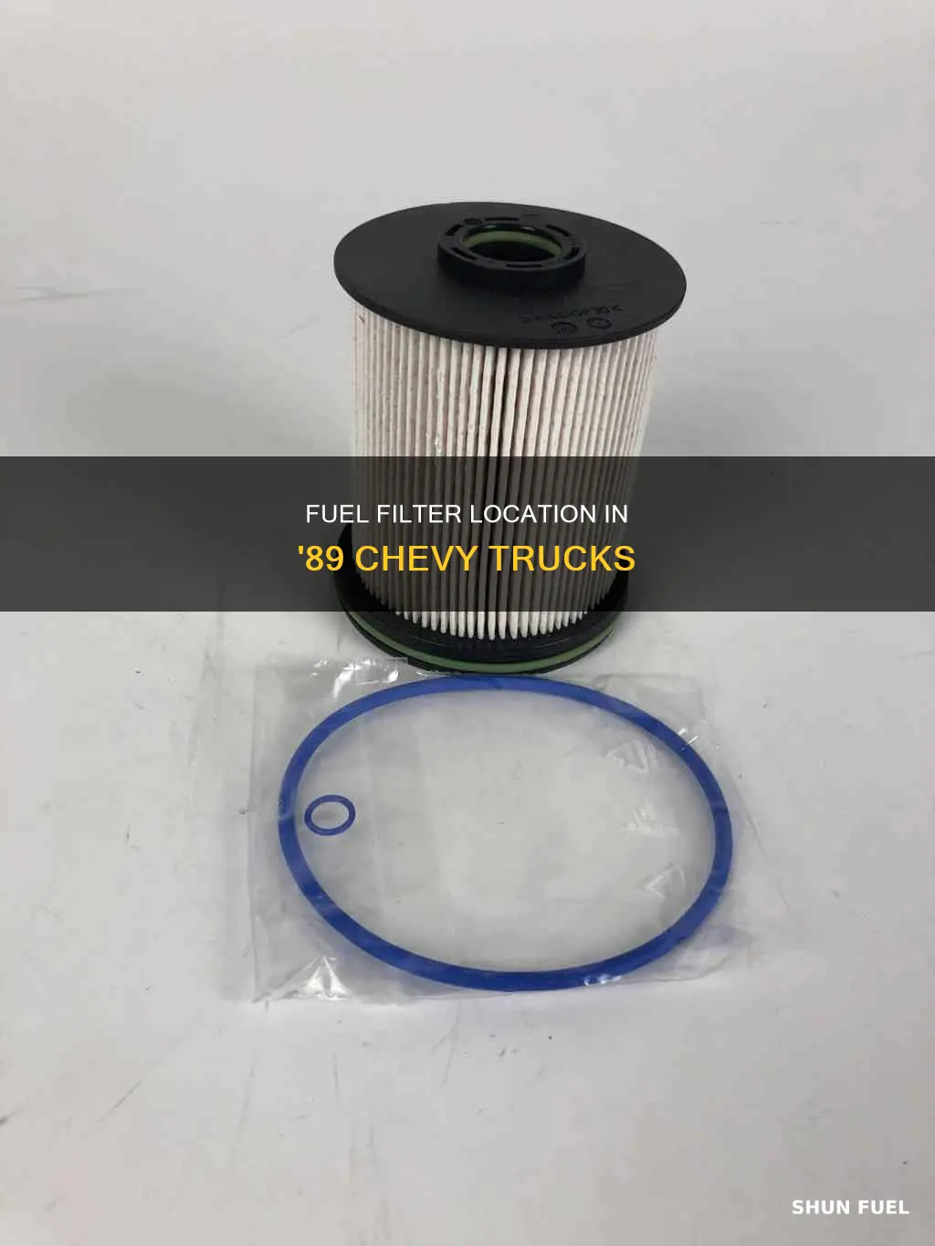 where is the fuel filter on 1989 chevy truck