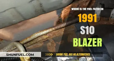 Fuel Filter Location in 1991 S10 Blazers